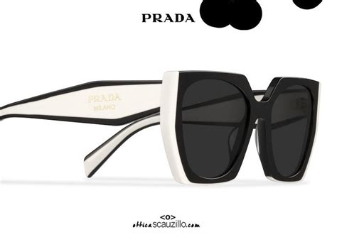 prada sunglasses white|Prada sunglasses white and black.